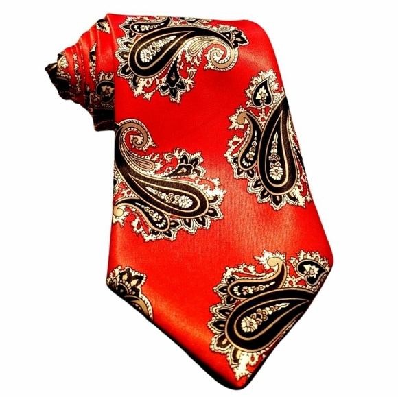 Emille Other - Men's Emille Paris New York Water Silk Paisley Tie